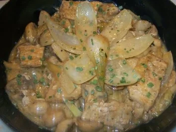 Fleisch - Pilzpfanne - Rezept