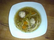 Rindfleischsuppe mit Marklössen und Einlage - Rezept