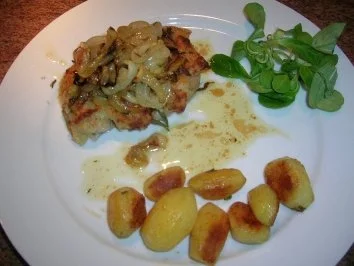 Zwiebelsteaks vom Blech  - lecker, schnell gemacht - - Rezept - Bild Nr. 2