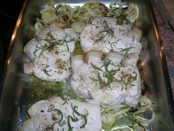 Zwiebelsteaks vom Blech  - lecker, schnell gemacht - - Rezept - Bild Nr. 7