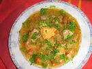 Rezept: Sauerkautsuppe mit Paprika und Pfifferlingen Sauerkautsuppe mit Paprika und Pfifferlingen - Rezept
