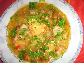 Sauerkautsuppe mit Paprika und Pfifferlingen - Rezept - Bild Nr. 7