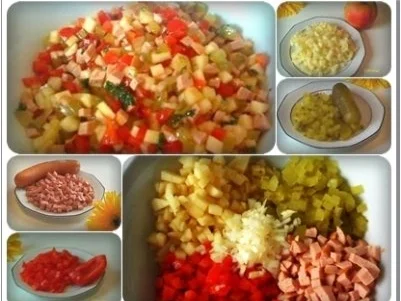 Salat:  Schinkenwurst-Salat mit Paprika - Rezept - Bild Nr. 12