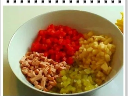 Salat:  Schinkenwurst-Salat mit Paprika - Rezept - Bild Nr. 13