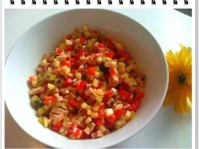 Salat:  Schinkenwurst-Salat mit Paprika - Rezept - Bild Nr. 15