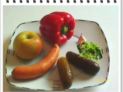 Salat:  Schinkenwurst-Salat mit Paprika - Rezept - Bild Nr. 2