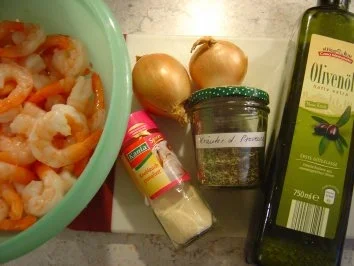 Garnelen auf Galia-Melonen-Schiffchen - Rezept - Bild Nr. 3