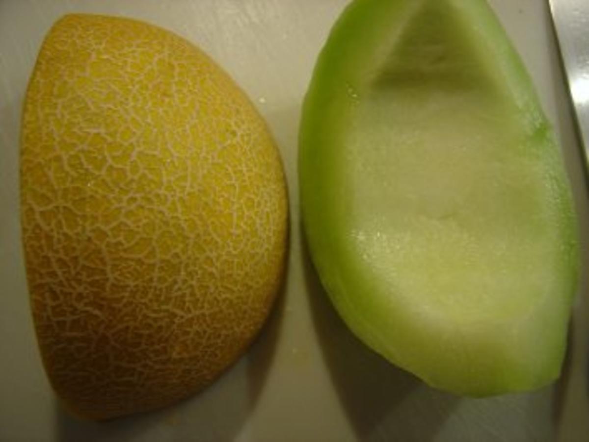 Garnelen auf Galia-Melonen-Schiffchen - Rezept - Bild Nr. 7