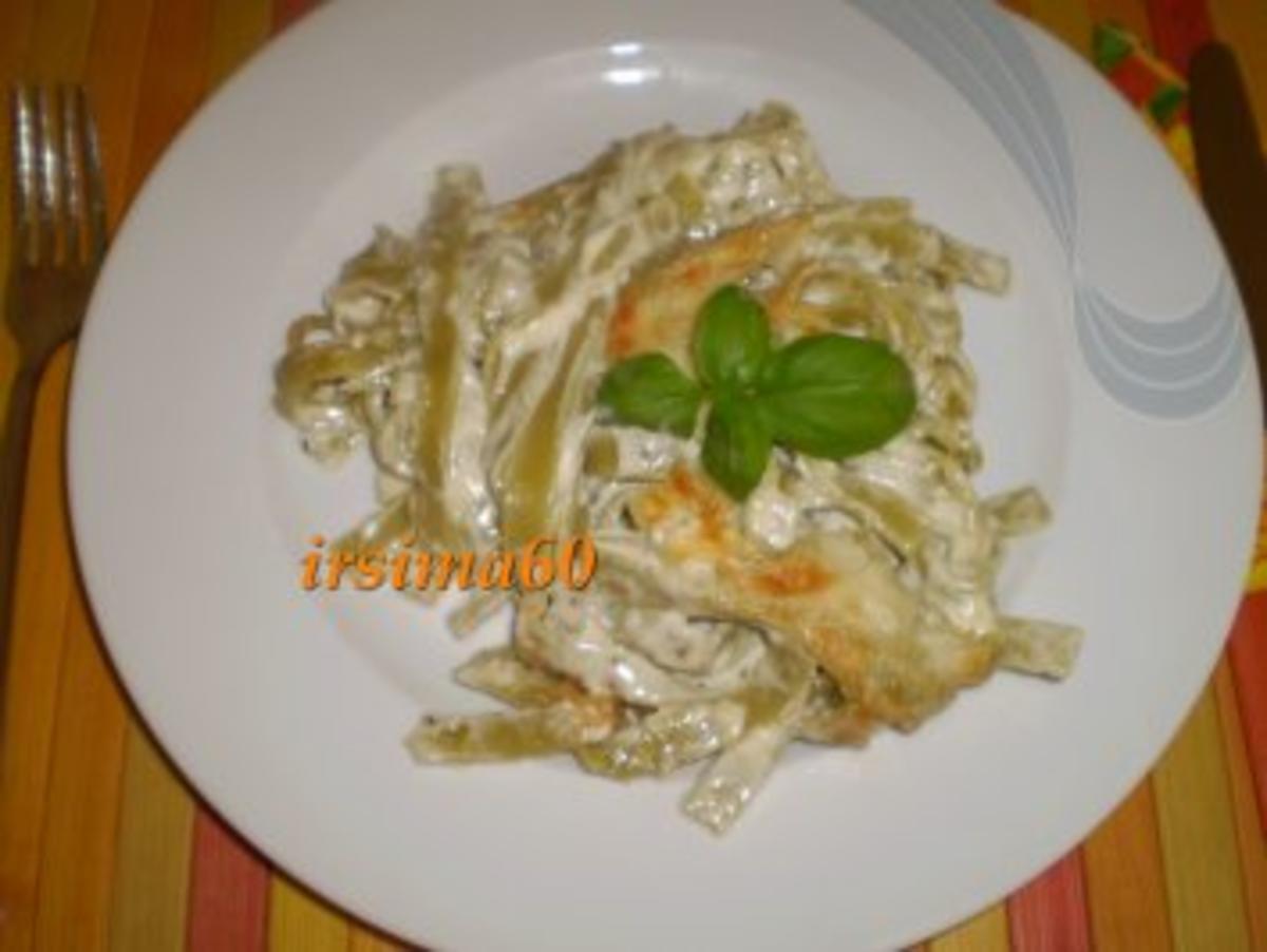 Überbackene Tagliatelle - Rezept