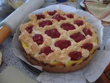 Rezept: Kuchen - Käse mit Himberhäubchen Bild Nr. 6 Kuchen - Käse mit Himberhäubchen - Rezept - Bild Nr. 6