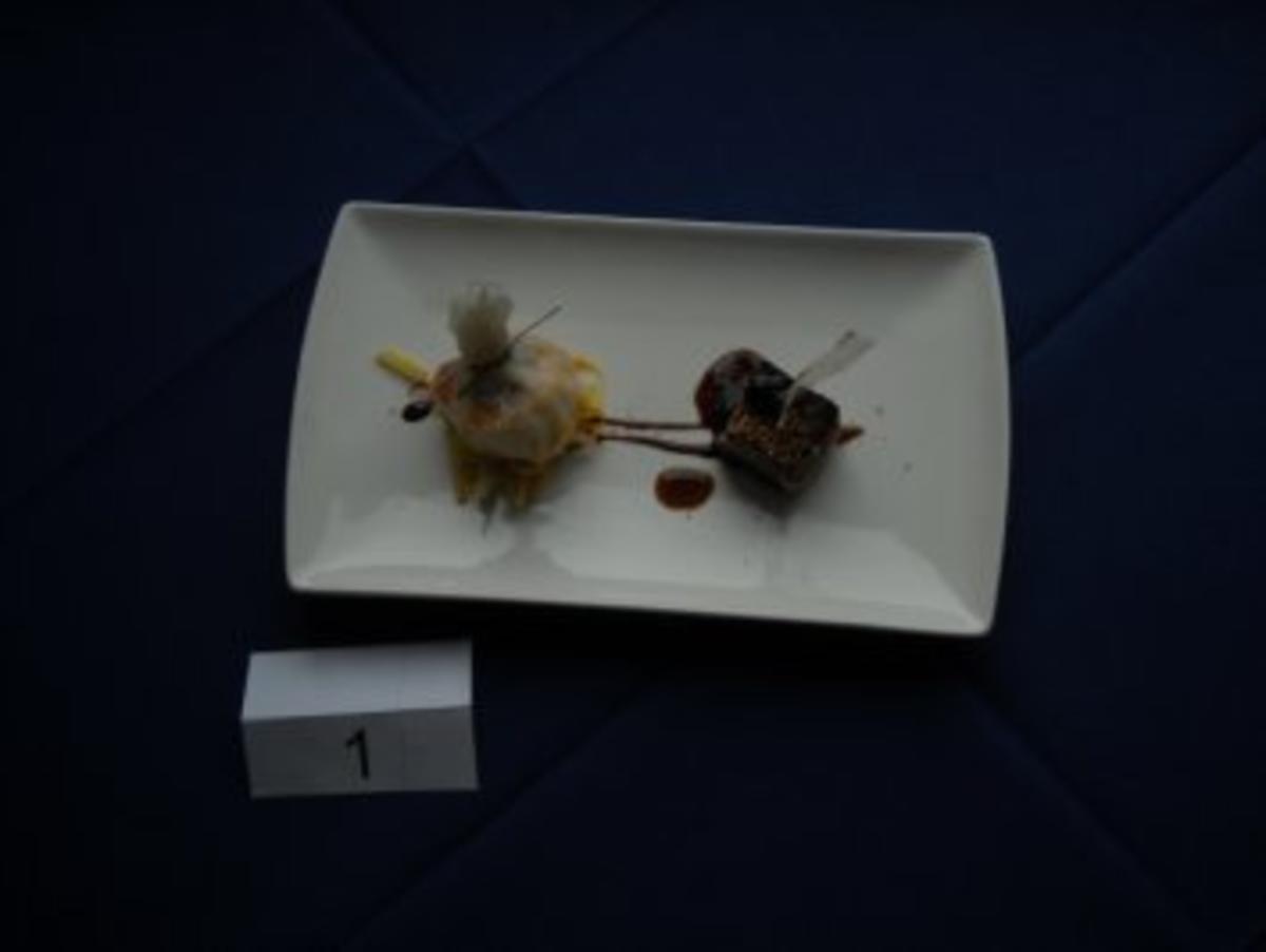 Garnele gebacken im Reispapier, Süß-Saurer Gemüsesalat, Thunfisch mit Sesamkruste - Rezept - Bild Nr. 2
