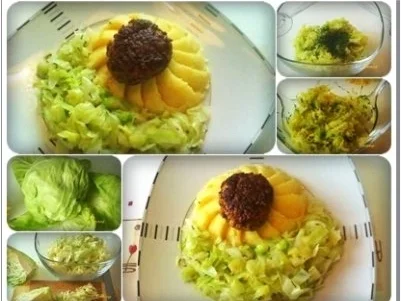 Weißkohl mit Hackfleischbällchen auf Kartoffeln-Bett - Rezept - Bild Nr. 15