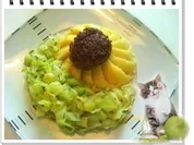 Weißkohl mit Hackfleischbällchen auf Kartoffeln-Bett - Rezept