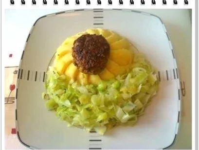 Weißkohl mit Hackfleischbällchen auf Kartoffeln-Bett - Rezept - Bild Nr. 17