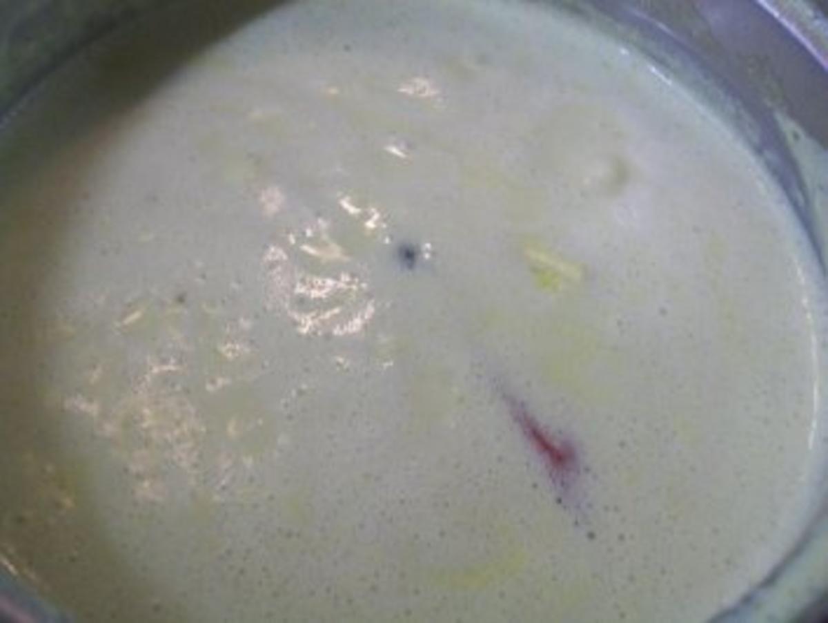 Backhendlbrust an karamellisierten Frühlingskarotten mit Curry-Kokos-Schäumchen - Rezept - Bild Nr. 2