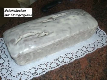Rührteig:  SCHOKOKUCHEN mit ORANGENGLASUR - Rezept - Bild Nr. 2
