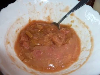 Rezept: Dessert: Rhabarbergrütze Bild Nr. 5 Dessert: Rhabarbergrütze - Rezept - Bild Nr. 5