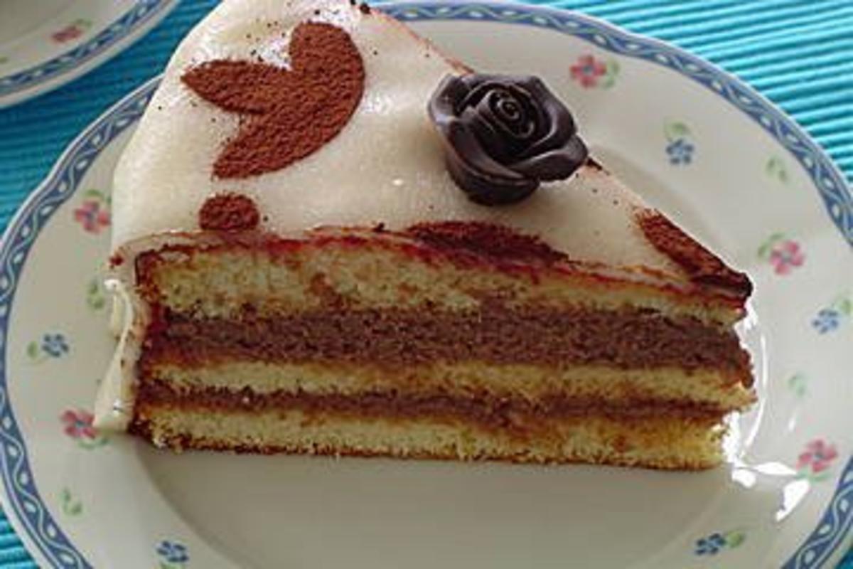 Bilder für Drusilla`s Nougat-Marzipan-Torte - Rezept