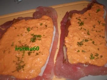 Schweinerouladen mit Paprikafüllung - Rezept - Bild Nr. 5