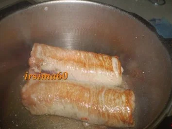 Schweinerouladen mit Paprikafüllung - Rezept - Bild Nr. 6