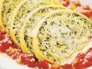 erster gang eingerollte nudeln mit fùllung - Rezept