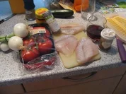 Fisch- Barramundi auf Rotweintomaten - Rezept