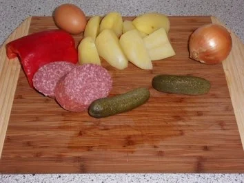 Bratkartoffel mit Resten - Rezept