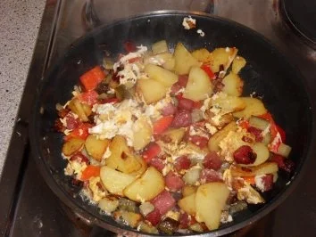 Bratkartoffel mit Resten - Rezept - Bild Nr. 5