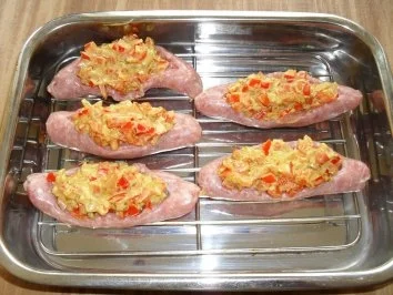 Gefüllte Bratwürstchen - Rezept - Bild Nr. 3