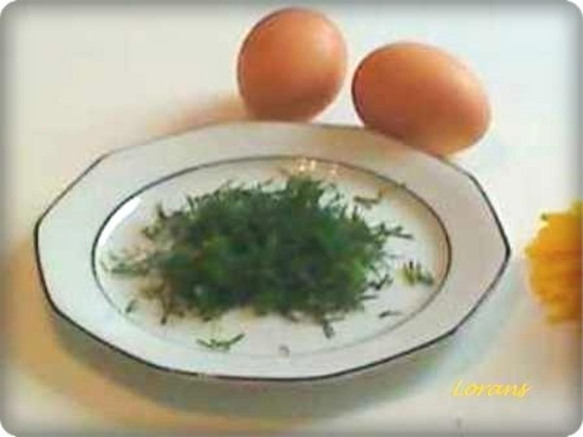 Blumenkohl mit Eiern auf Dillsauce und Kartoffeln. - Rezept - Bild Nr. 9