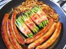 Pikante frische Bratwurst aus Rind- und Lammfleisch (Merguez) ... - Rezept