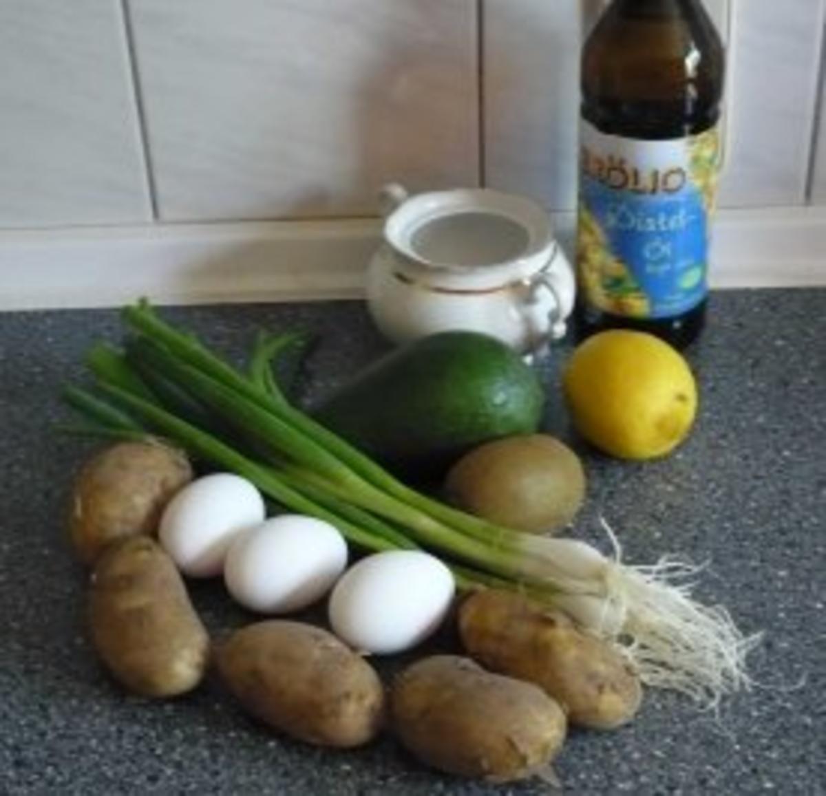 Pellkartoffeln mit Avocado-Kiwi-Dip - Rezept - Bild Nr. 2