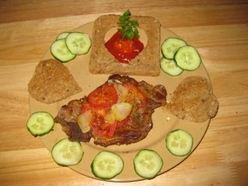 Rezept: ♥Herzhaftes Tomaten-Zwiebel-Schnitzel♥ ♥Herzhaftes Tomaten-Zwiebel-Schnitzel♥ - Rezept