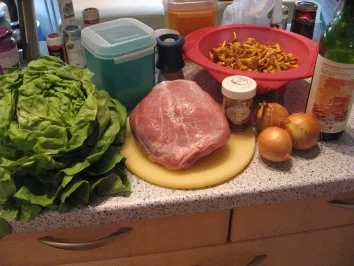 Schweinerei mit Pfifferlingen - Rezept