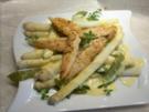 Spargel mit Hähnchen-Filetspitzen u Zuckerschoten - Rezept