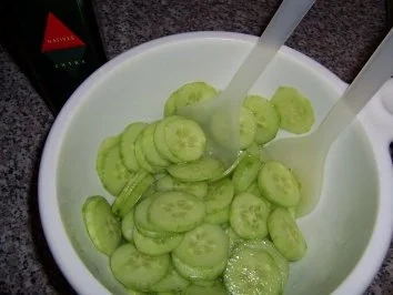 Sahne - Gurkensalat - Rezept - Bild Nr. 3