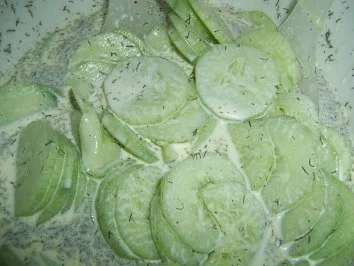 Sahne - Gurkensalat - Rezept - Bild Nr. 5