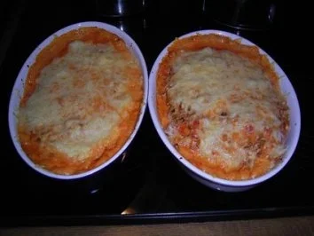 Schinkenröllchen mit Gehacktes Füllung und Sahnesoße - Rezept - Bild Nr. 12