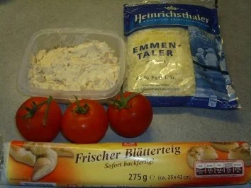 Pikante Kuchen: Blätterteig mit Zwiebelschmand und Tomaten - Rezept - Bild Nr. 2