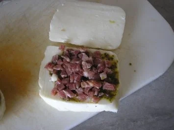 Rezept: Gefüllter Halloumi Gefüllter Halloumi - Rezept