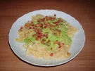 Rezept: Farfalle mit Erbsen-Sahne-Sauce Farfalle mit Erbsen-Sahne-Sauce - Rezept