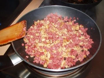 Farfalle mit Erbsen-Sahne-Sauce - Rezept - Bild Nr. 3