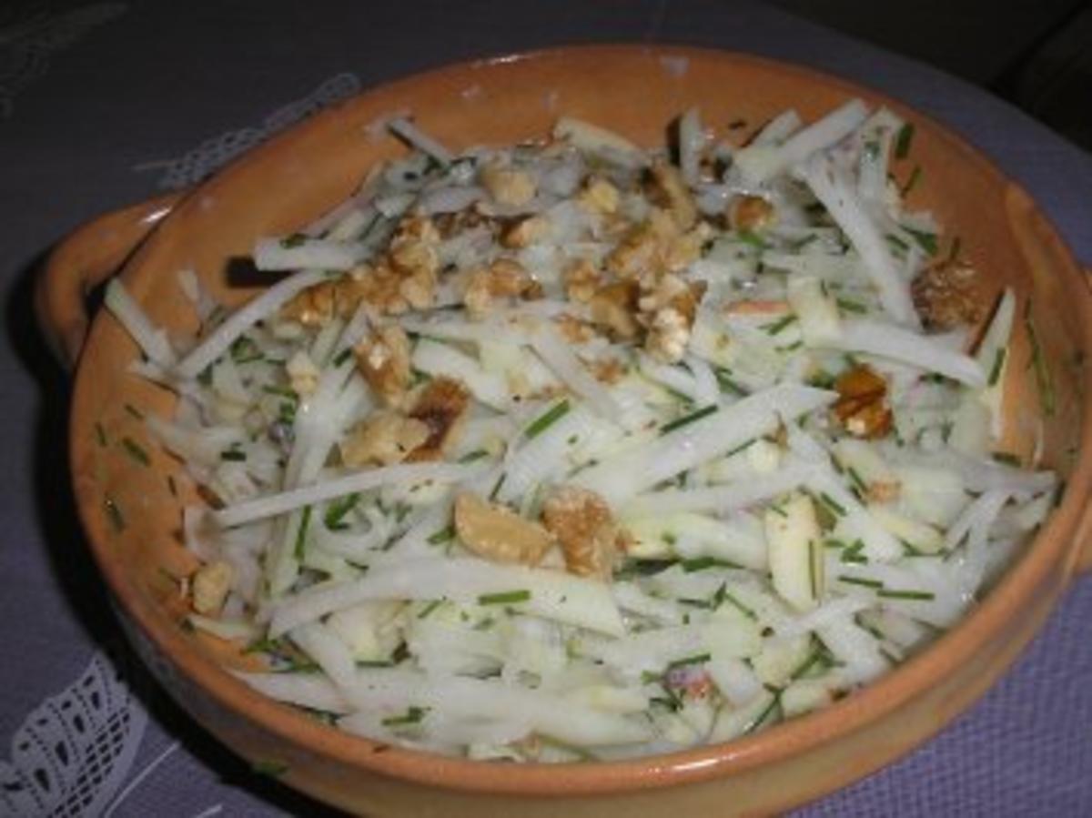 Kohlrabi - Apfelsalat - Rezept