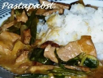 Rezept: Filetstreifen in Limetten-Kokos-Sauce Filetstreifen in Limetten-Kokos-Sauce - Rezept