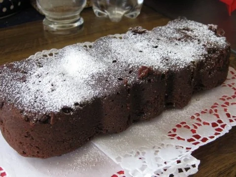 Schokoladenkuchen mit Silikonform in der Mikrowelle - Rezept