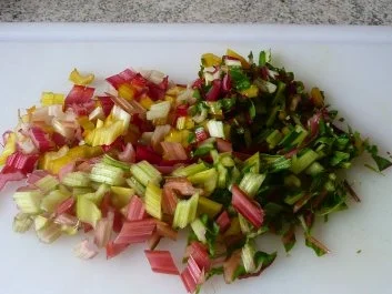 Rezept: Salate: Warmer Nudel- Möhren- Mangoldsalat Bild Nr. 4 Salate: Warmer Nudel- Möhren- Mangoldsalat - Rezept - Bild Nr. 4