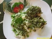Fisch: Kräuterwürzige Fische mit Erbsenreis - Rezept