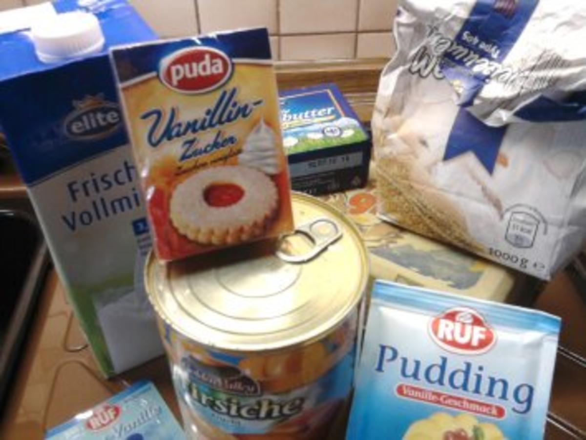 Pudding-Pfirsich-Streusel - Rezept - Bild Nr. 2