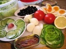 Mediterrane Salatplatte ... - Rezept