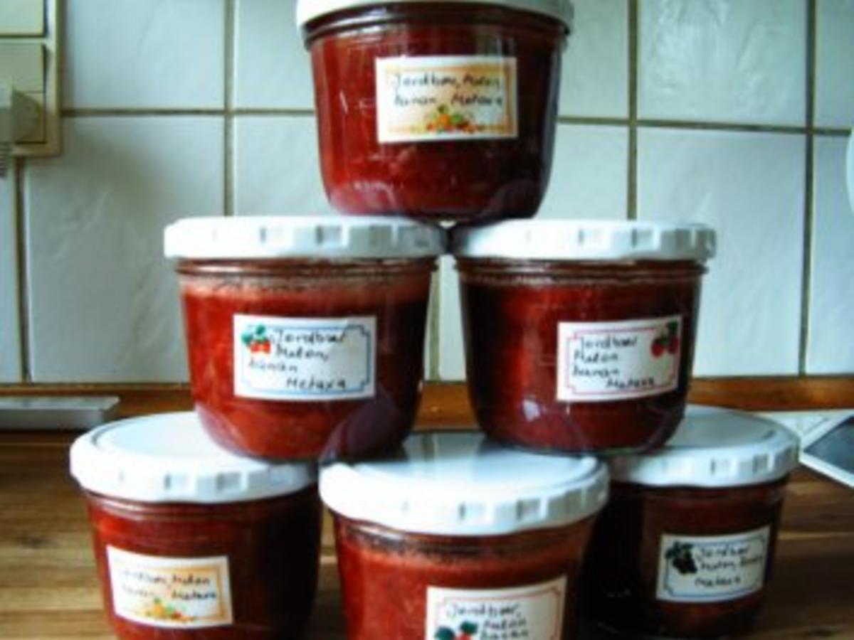 Erdbeer- Melone- Bananen- Marmelade mit Metaxa - einfach - von Pegasus05
